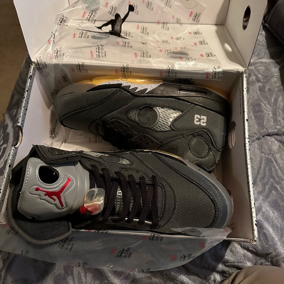 COPY - New Brand in Box Jordan 5 OFF WHITE size 10.5 - Picture 3 of 3